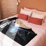 Star Trek The Original Series Enterprise Semper Exploro Sherpa Blanket