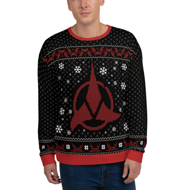 Star Trek Klingon Christmas Adult All-Over Print Sweatshirt