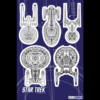 Star Trek Ships Of The Line Wall Sticker Sheet