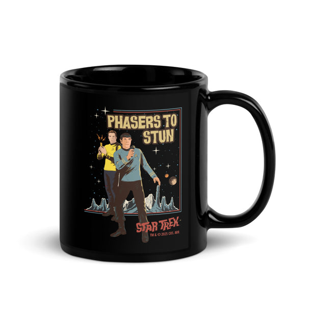 Star Trek: The Original Series Phasers To Stun Black Mug