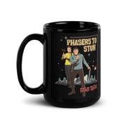 Star Trek: The Original Series Phasers To Stun Black Mug