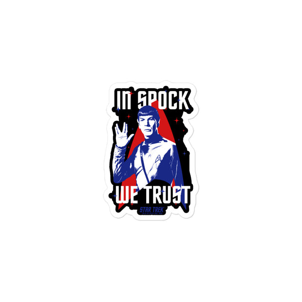 Star Trek In Spock We Trust Sticker