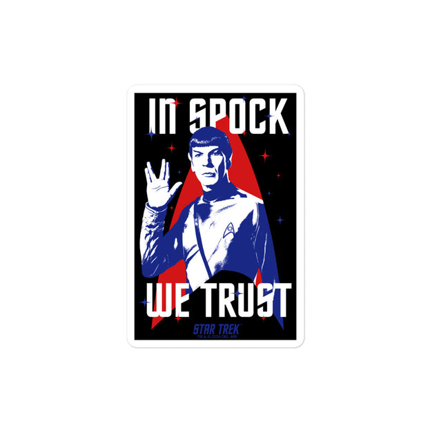 Star Trek In Spock We Trust Sticker