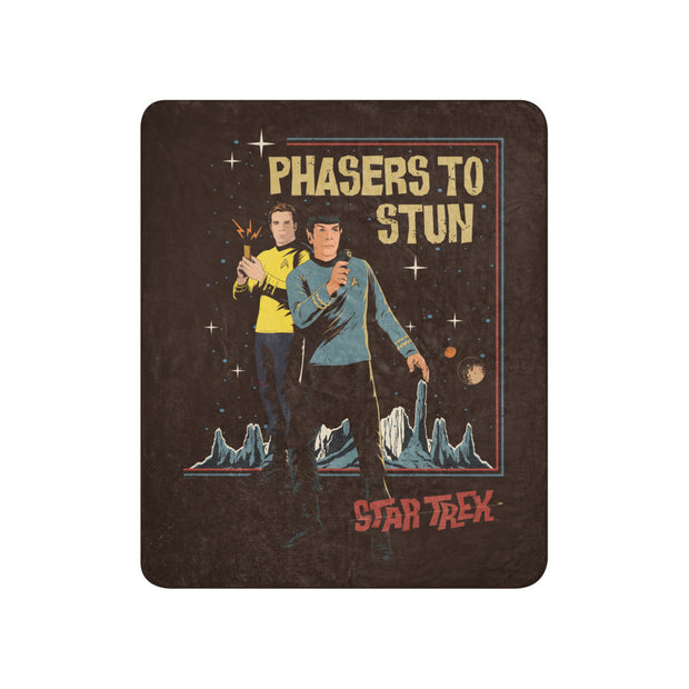 Star Trek: The Original Series Phasers To Stun Premium Sherpa Blanket