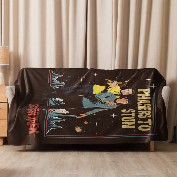 Star Trek: The Original Series Phasers To Stun Premium Sherpa Blanket