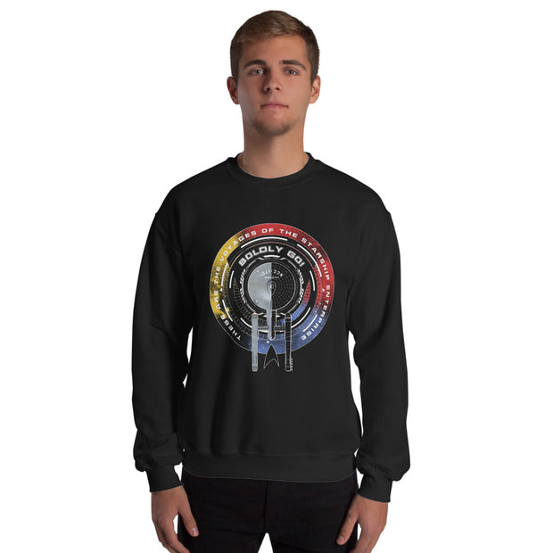 Star Trek: The Original Series Boldly Go Unisex Crewneck Sweatshirt