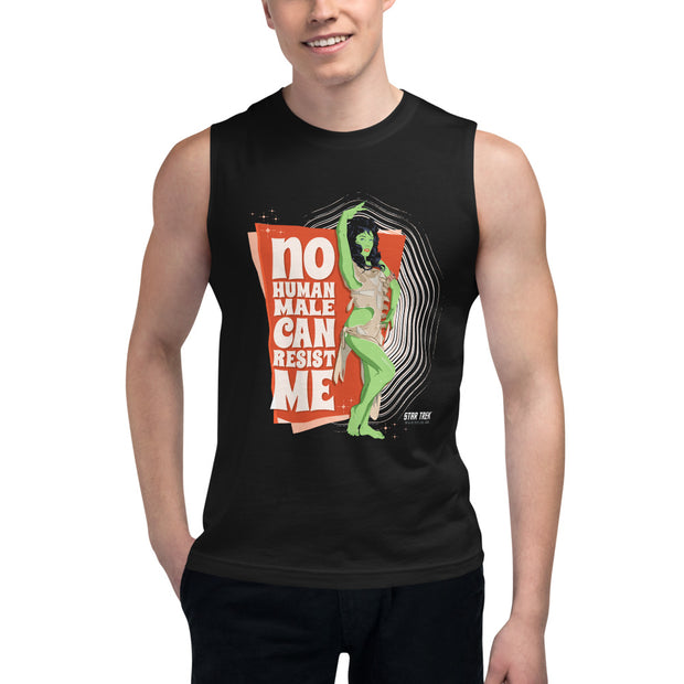 Star Trek: The Original Series No Human Male Can Resist Me Unisex Muscle Tank Top Black
