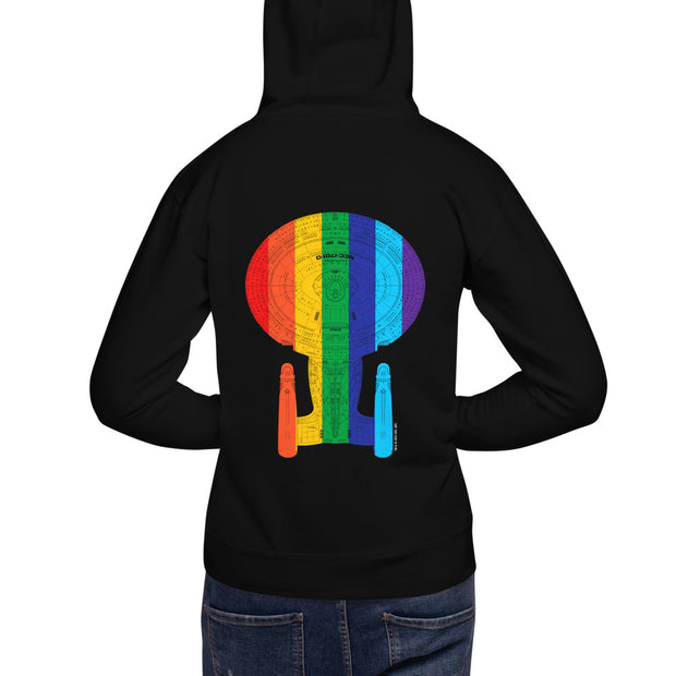 Star Trek Pride U.S.S Enterprise NCC 1701-D Unisex Premium Hoodie
