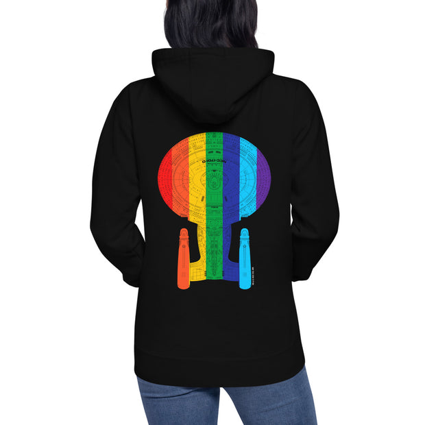 Star Trek Pride U.S.S Enterprise NCC 1701-D Unisex Premium Hoodie