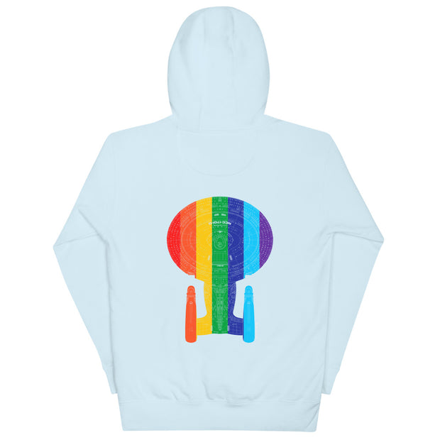 Star Trek Pride U.S.S Enterprise NCC 1701-D Unisex Premium Hoodie