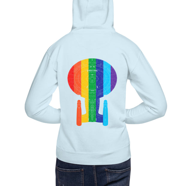 Star Trek Pride U.S.S Enterprise NCC 1701-D Unisex Premium Hoodie