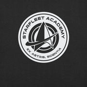 Star Trek Starfleet Academy Logo Adult T-Shirt Black Heather