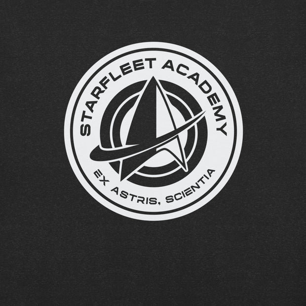 Star Trek Starfleet Academy Logo Adult T-Shirt Black Heather