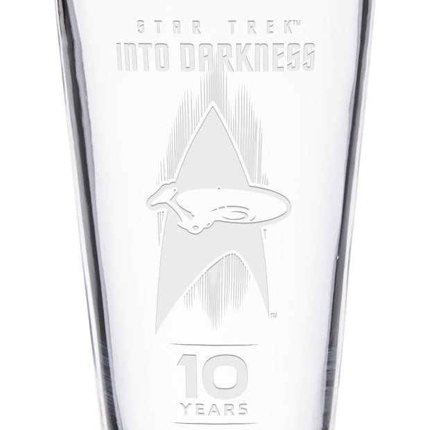 Star Trek XII: Into Darkness 10th Anniversary Laser Engraved Pint Glass