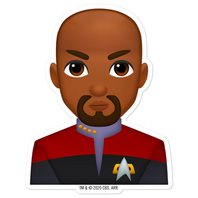 Star Trek: Deep Space Nine Sisko Emoji Die Cut Sticker