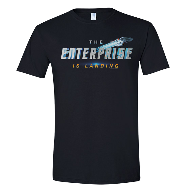 Star Trek: The Original Series The Enterprise is Landing Men's Short Sleeve T-Shirt