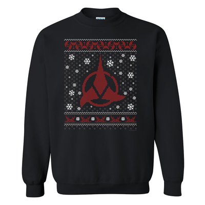 Star Trek Klingon Holiday Fleece Crewneck Sweatshirt