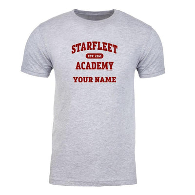 Star Trek: Starfleet Academy EST. 2161 Grey Personalized Adult Short Sleeve T-Shirt