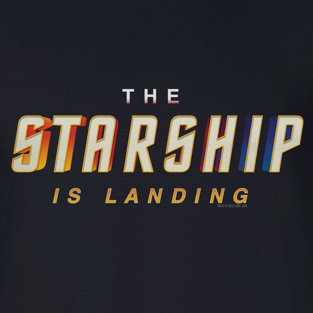 Star Trek The Starship Is Landing Short Sleeve T-Shirt