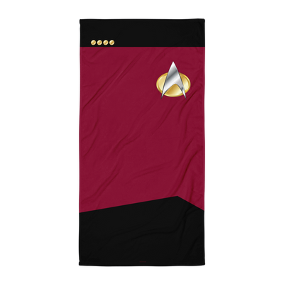 Star Trek: The Next Generation Command Uniform Beach Towel