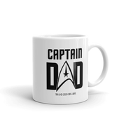 Star Trek: The Original Series TOS Captain Dad White Mug