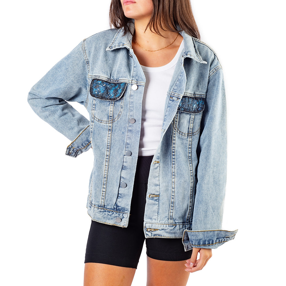 Star Trek Delta Hand-Painted Denim Jacket by Wren + Glory | Star